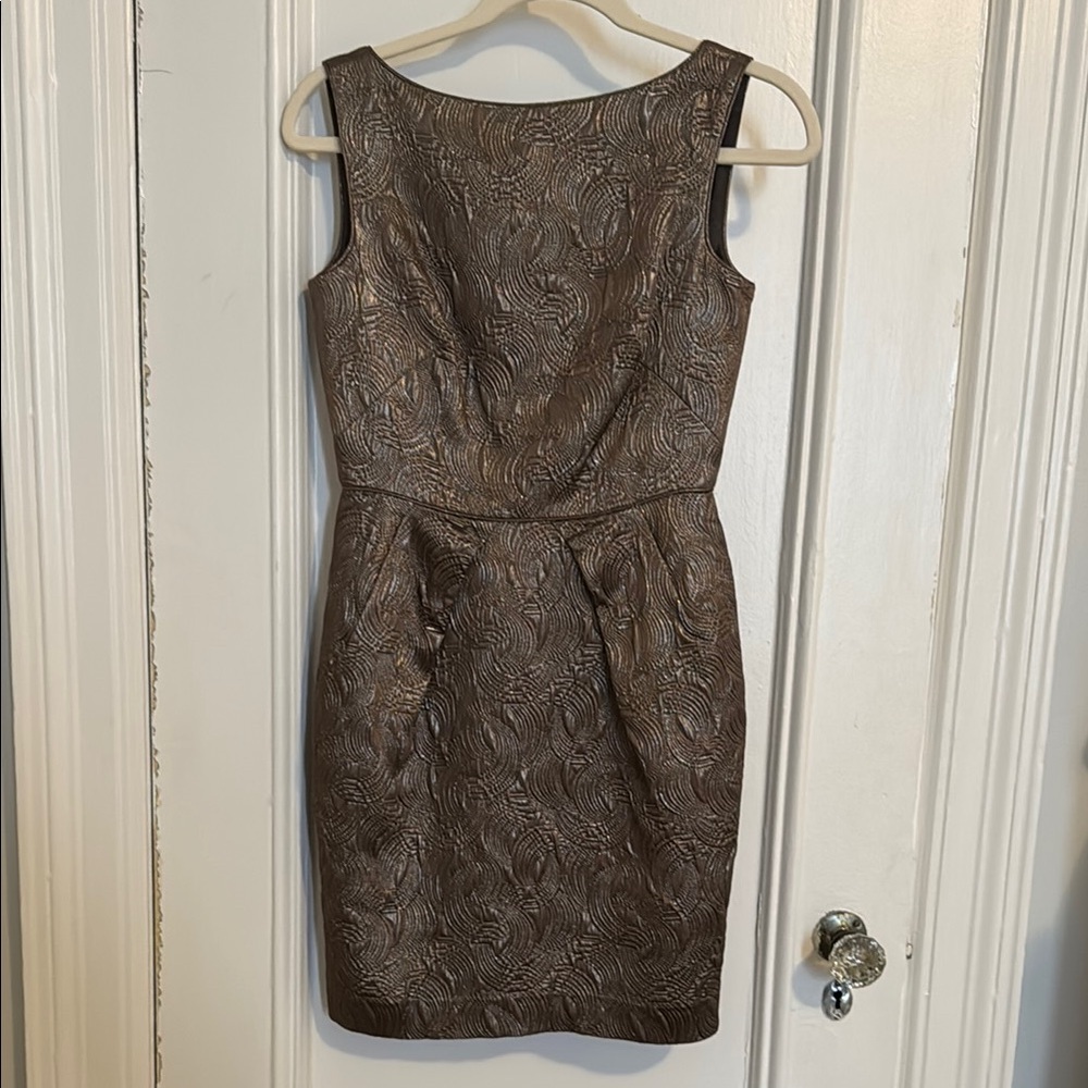 Banana republic Elegant copper Sleeveless Dress- beautiful details- size 0